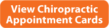 chiropractic appointment cards